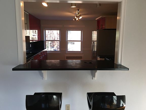 View of kitchen from living room