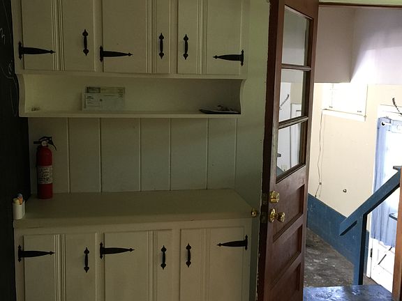 Kitchen looking into garage