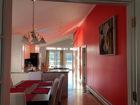 Open floor plan dining room and kitchen