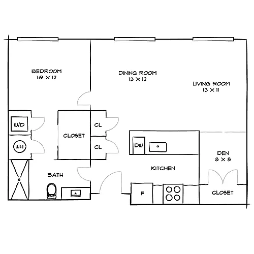 Floor plan Frontier 1J
