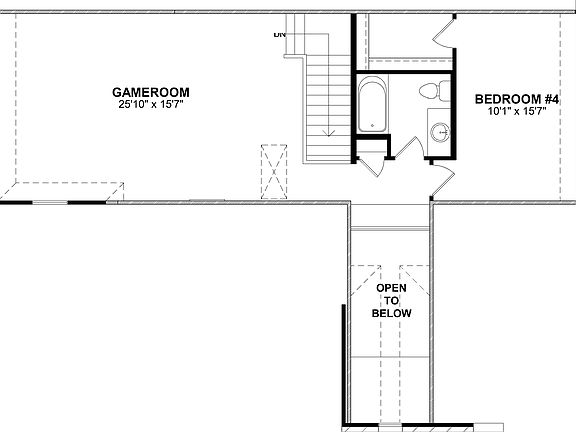 floor plan second level