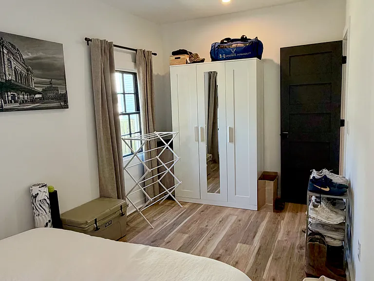 1st bedroom. Wardrobe included