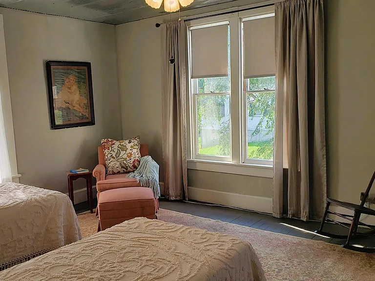 Large bedroom with 2 twins and walk in closet on 2nd floor