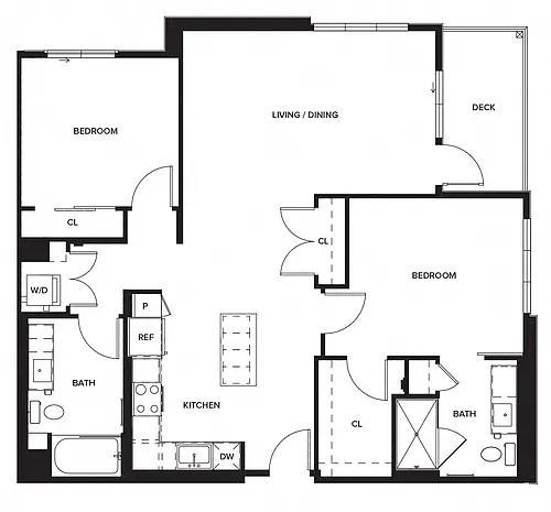 Floor plan 2 X 2 B3