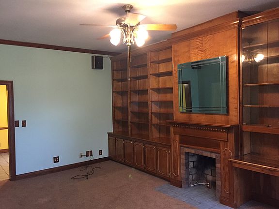 living room with fireplace