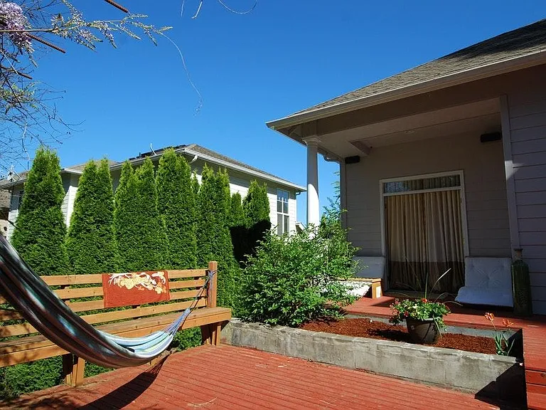 Outside reading area