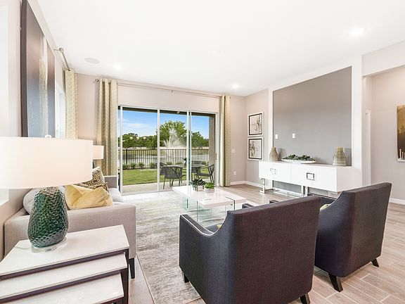 Great room overlooking lanai