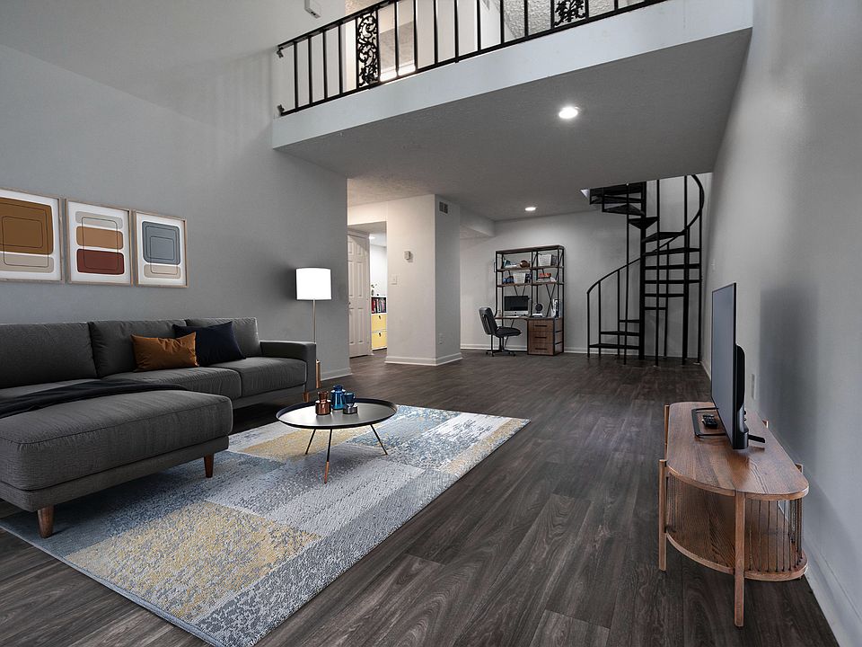 Living Room with Loft