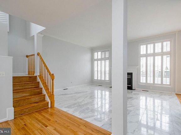 Staircase and Family Room