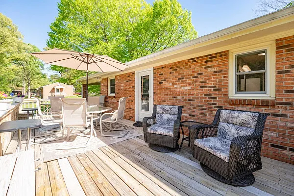 Large Deck with Deck Furniture for Relaxing