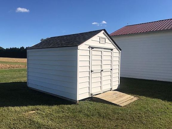 Large shed in back yard.