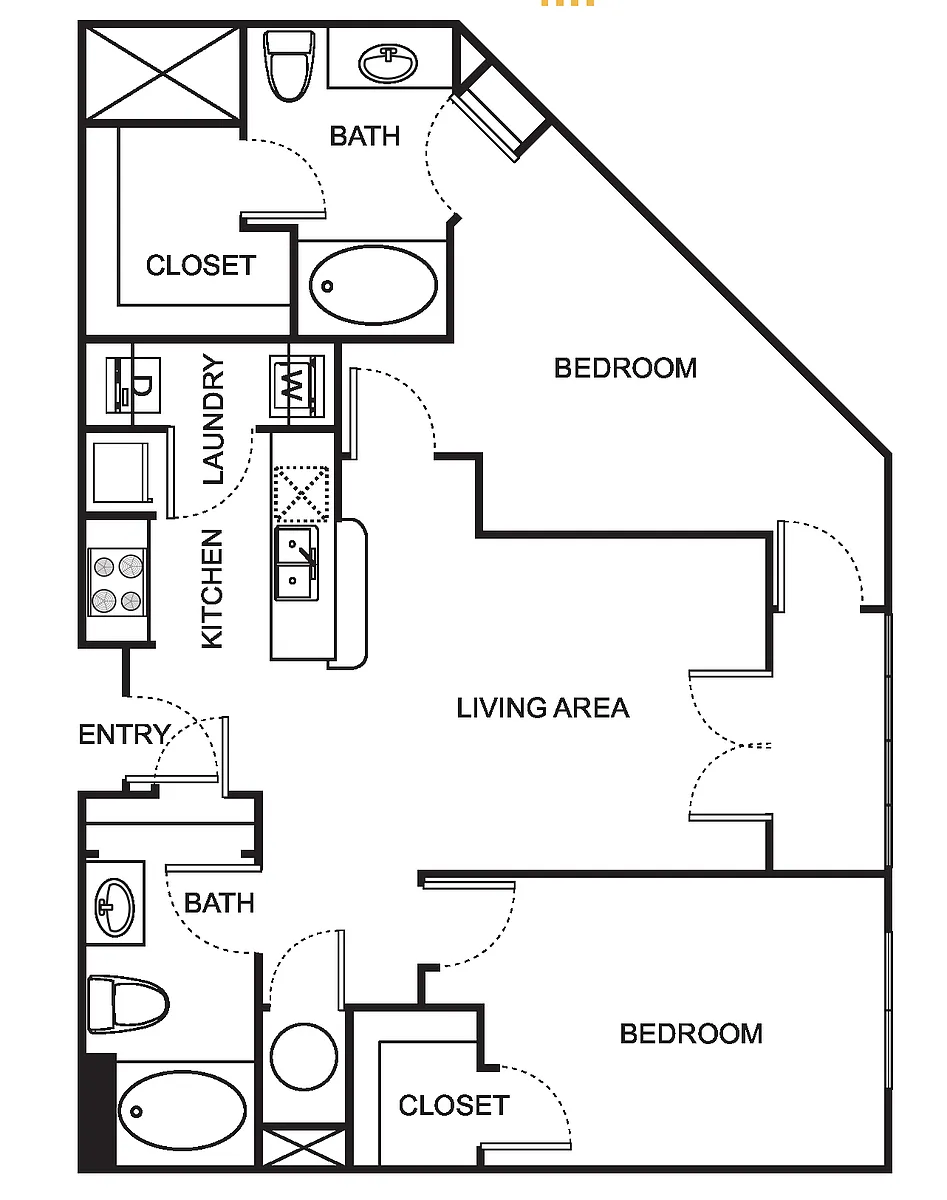 Floor plan B3 Two Bedroom