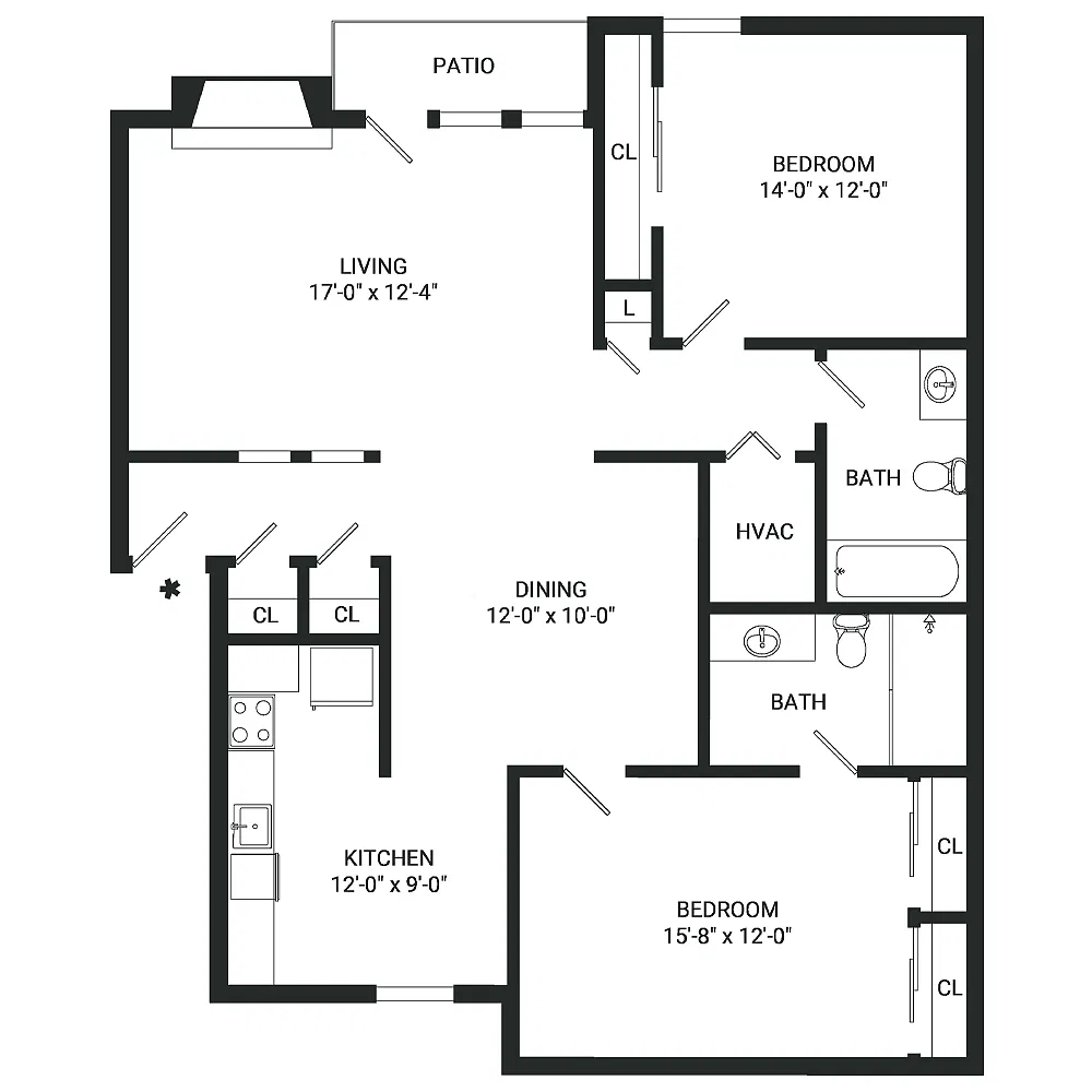 Floor plan B9- Income Restrictions Apply