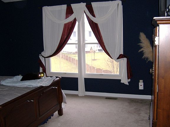 Vaulted ceiling in Master