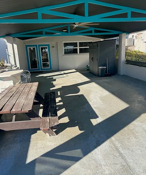 carport and ADU unit entry