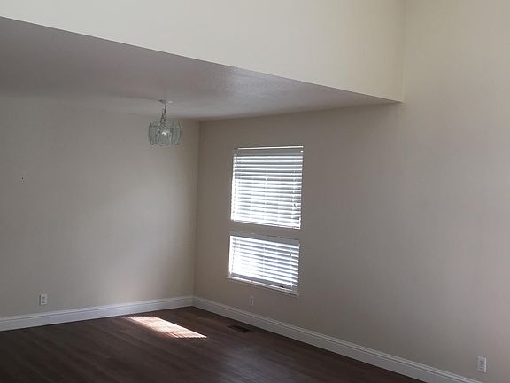 Living room has high ceilings
