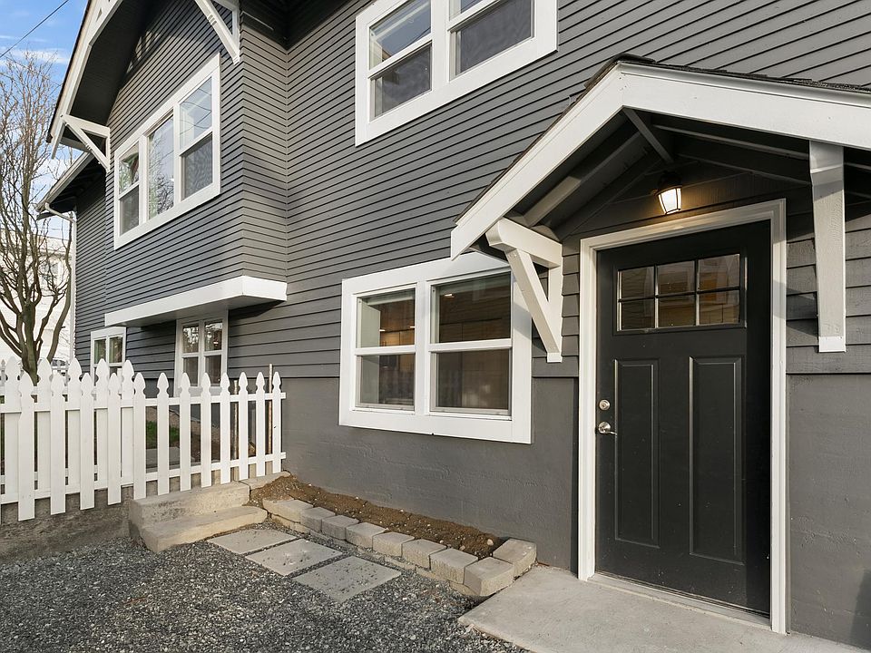 front entrance & parking pad for lower unit