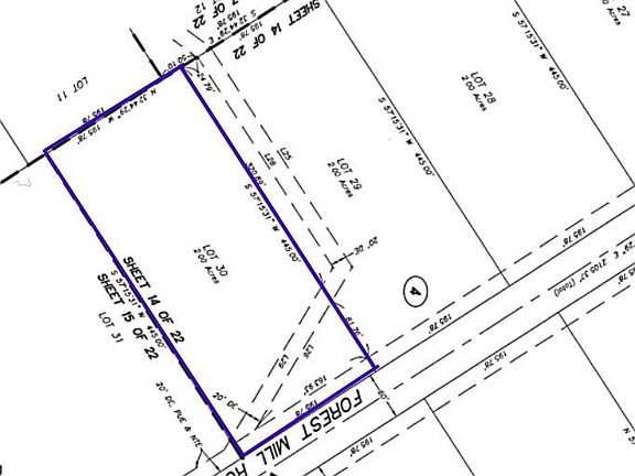 2nd image of 16163 Forest Mill Rd Lot 30