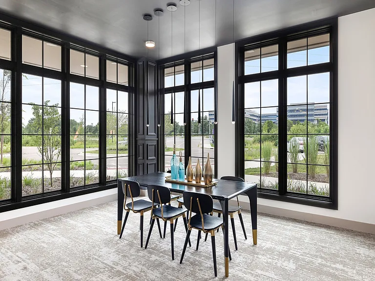 Indoor Dining with Outdoor View