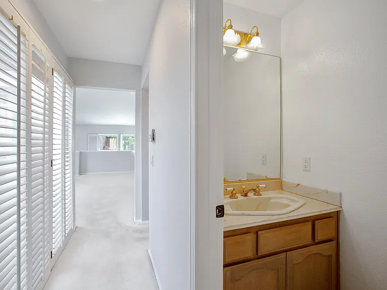 hallway and 1/2 bath