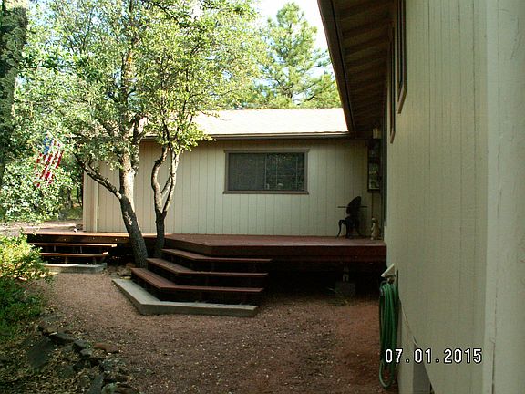 Looking N. Front deck