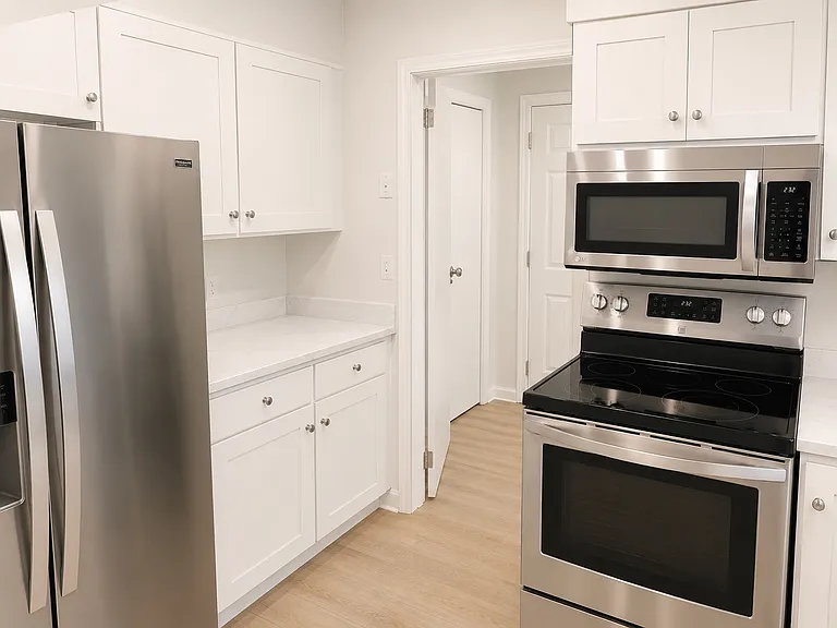 Kitchen - NEW countertops, cabinets, flooring and paint