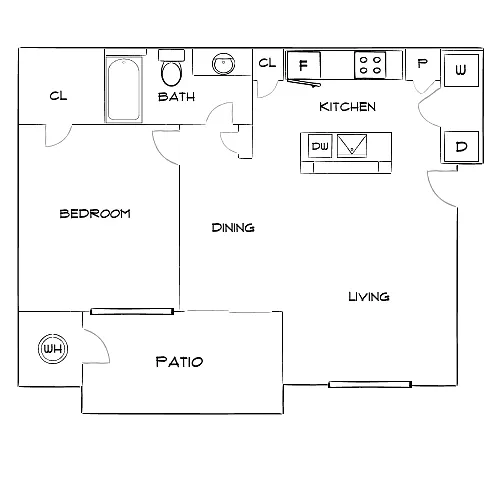 Floor plan Design 1B Premier
