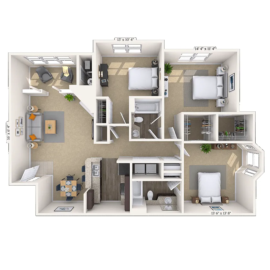 Floor plan 32B