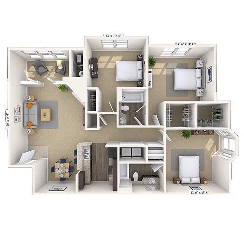Floor plan 32B