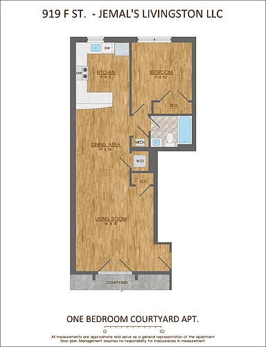 Floor plan 1 Bedroom Court