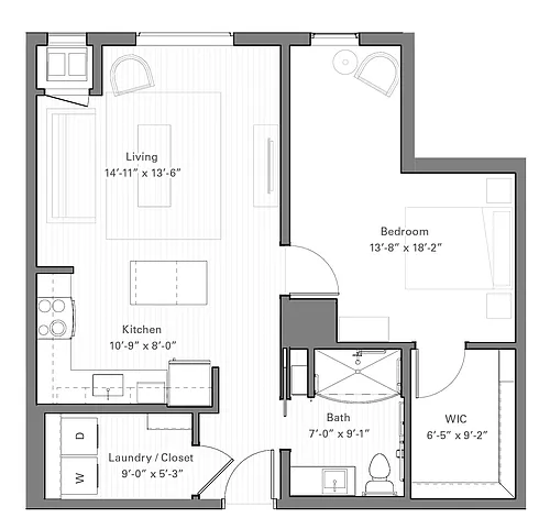 Floor plan Rice A