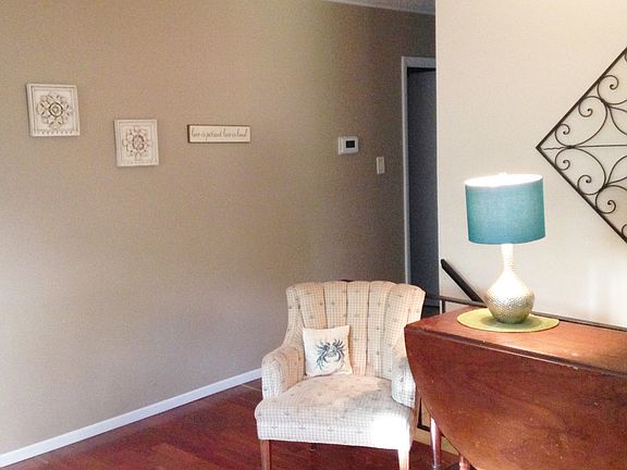 main floor - entry (right side of living room) and stairwell