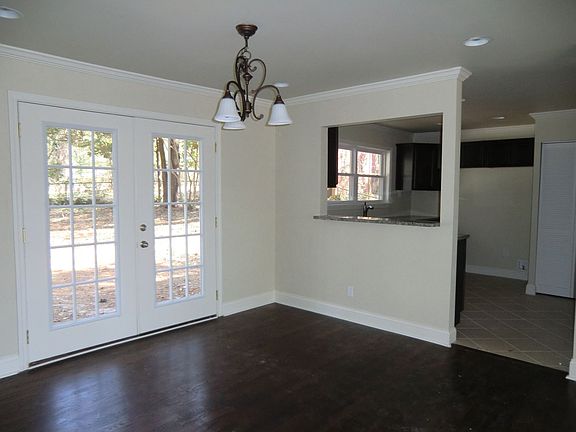 Dining room looking into the kitchen