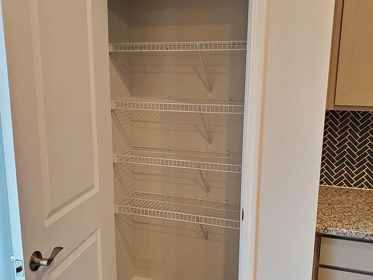 Pantry with shelves