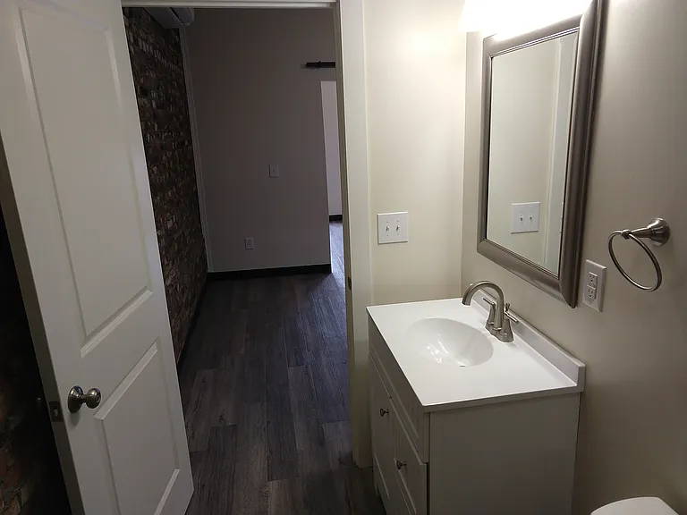 Bathroom looking out.