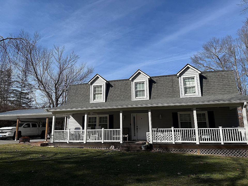 Covered front porch.