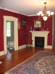 Parlor with amazing wood work