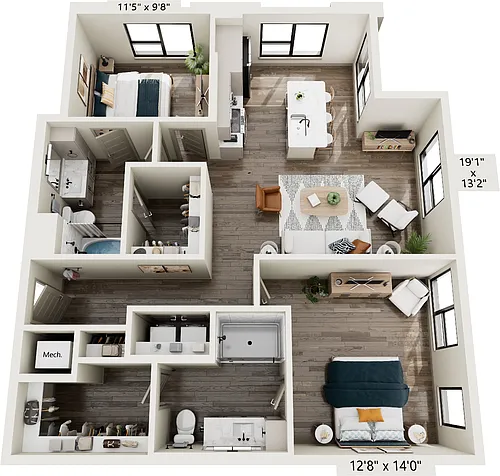 Floor plan B25