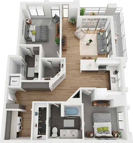 Floor plan 2B