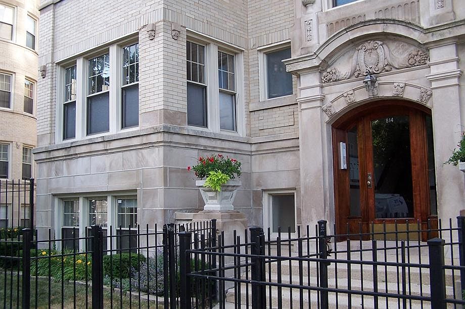 front of building