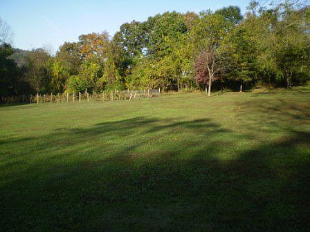 3 acre private backyard