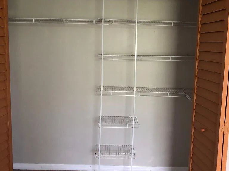 Master bedroom closet space.