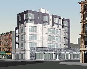 Building View (Original Architect's Rendering)