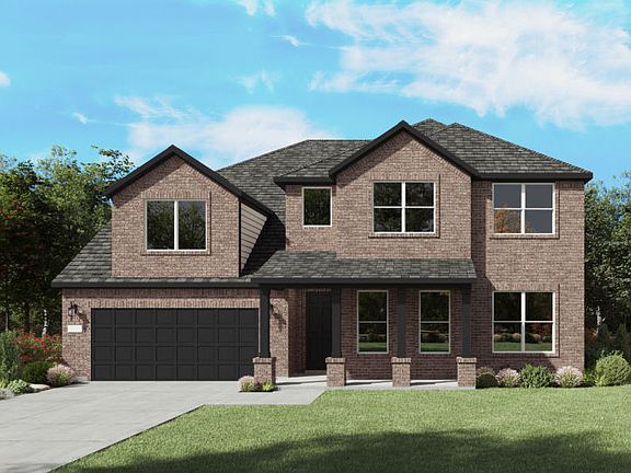 The Electra, a two-story new home design shown with home exterior LS 201