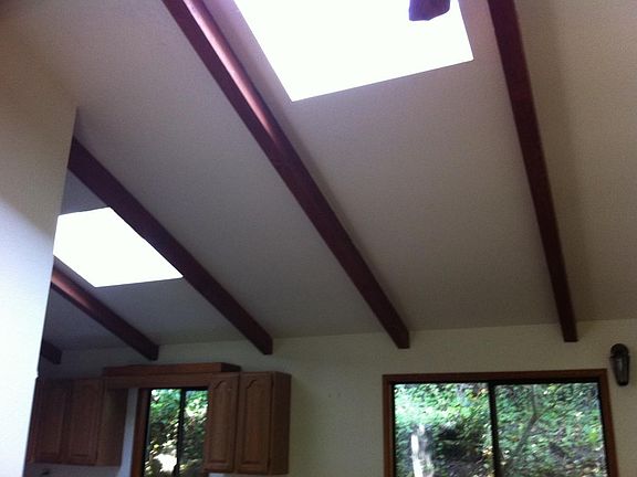 Lots of light from two skylights.