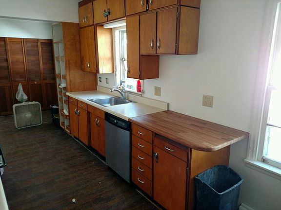 Right side of kitchen with dishwasher and new butcher block.