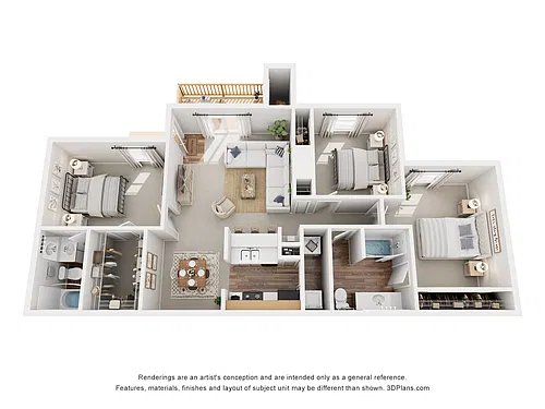 Floor plan C180 THE CHAMPION - 3 Bedroom, 2 Bathroom