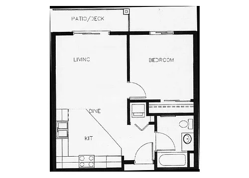 Floor plan 1X1 | Age 55+