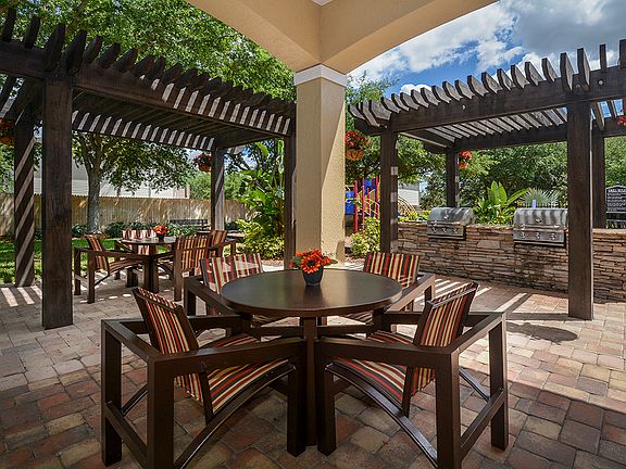 Outdoor patio and grilling area