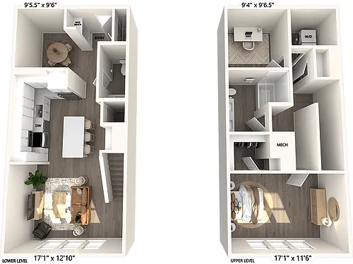 Floor plan A2T-1367sf-547